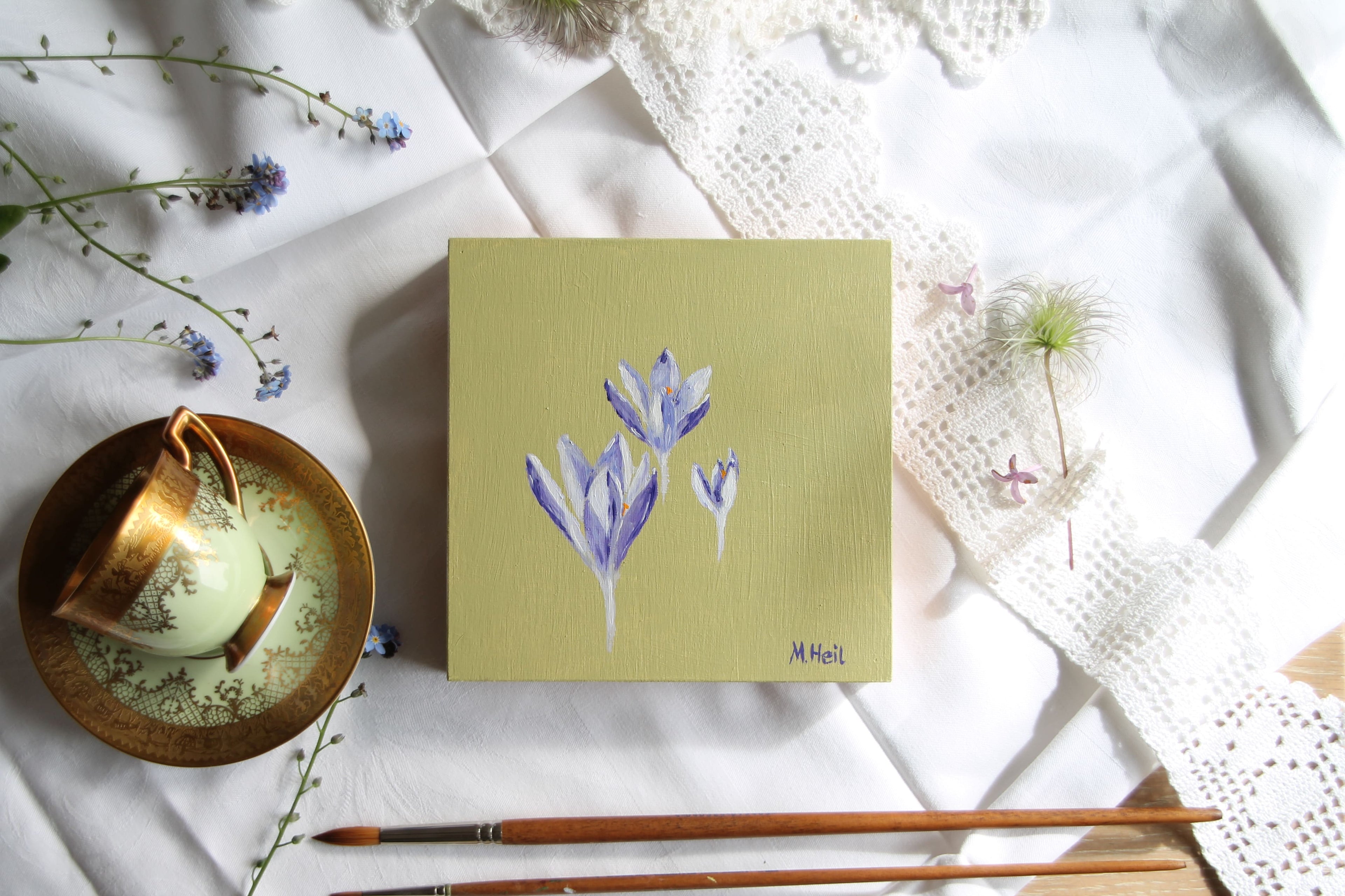 Crocus - Original Oil Painting