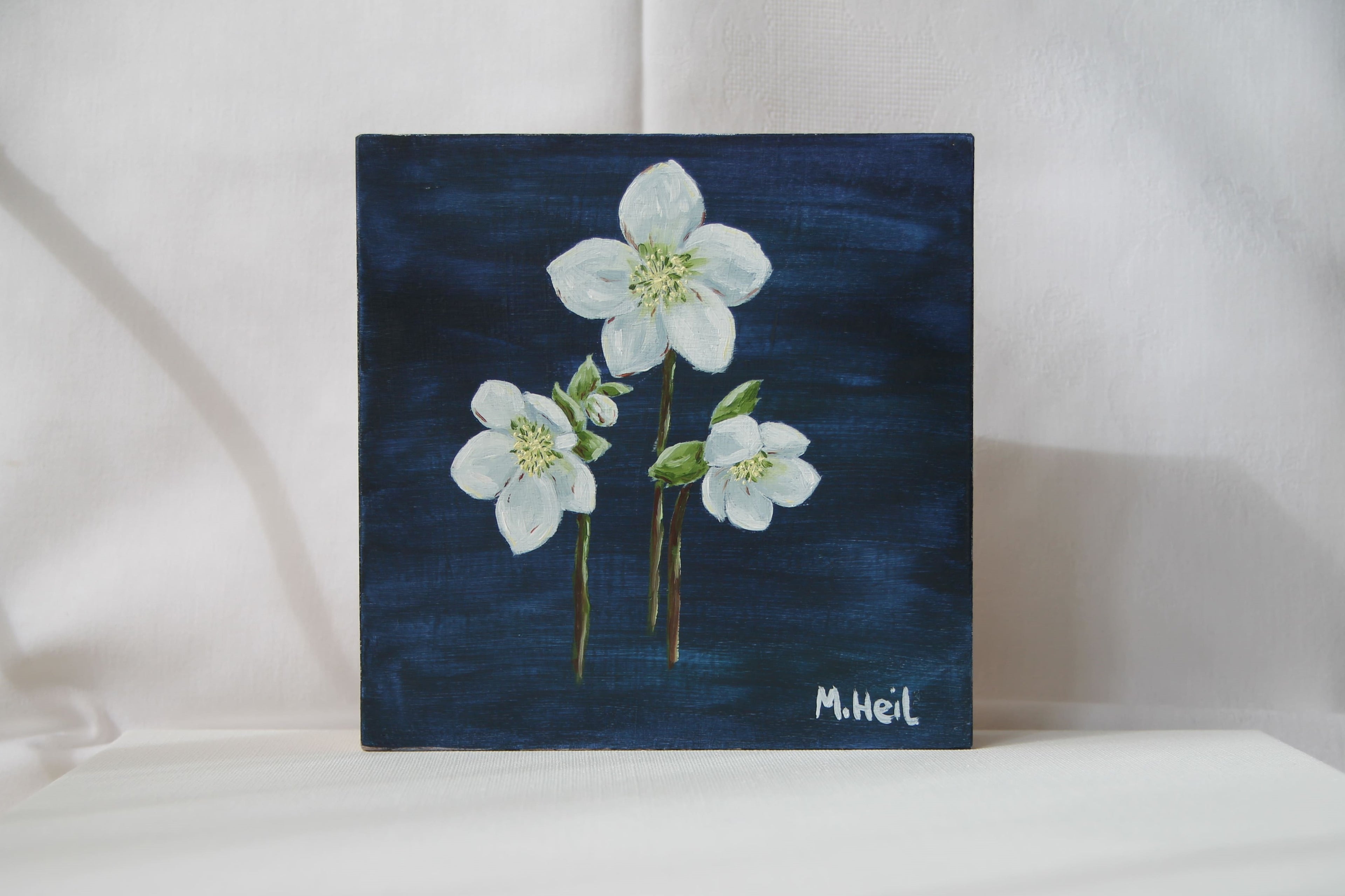 Black Hellebore - Original Oil Painting