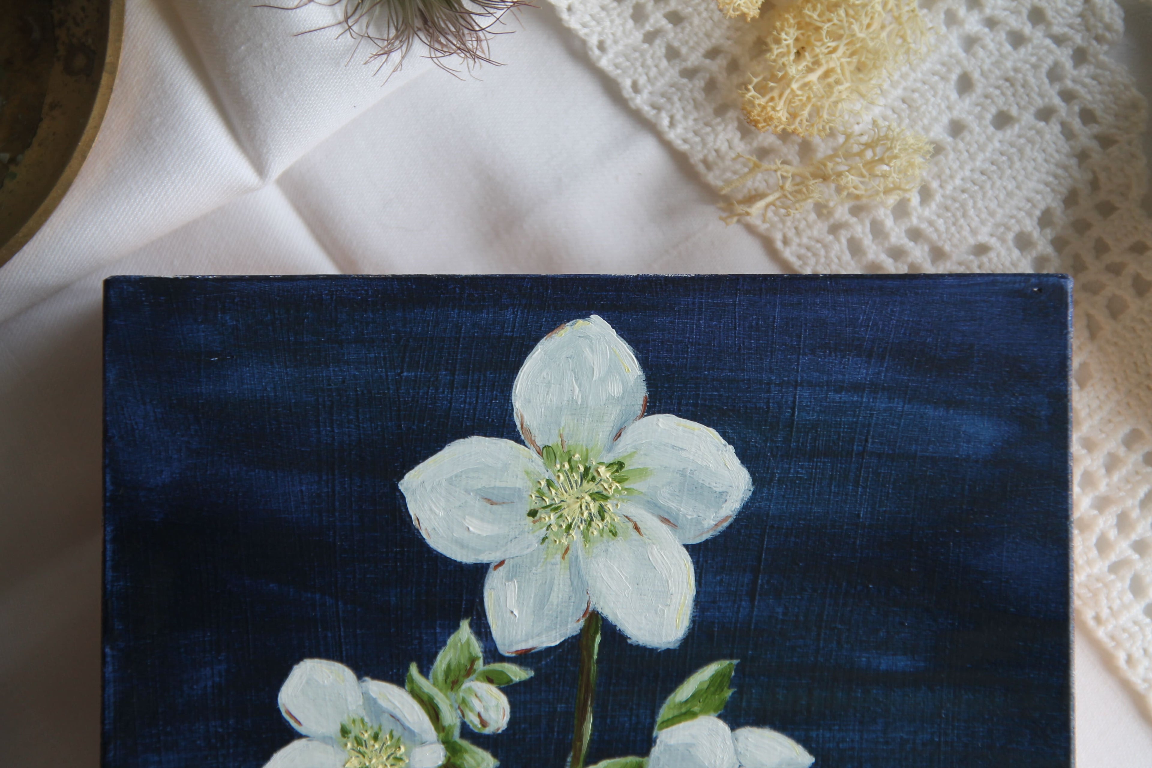 Black Hellebore - Original Oil Painting