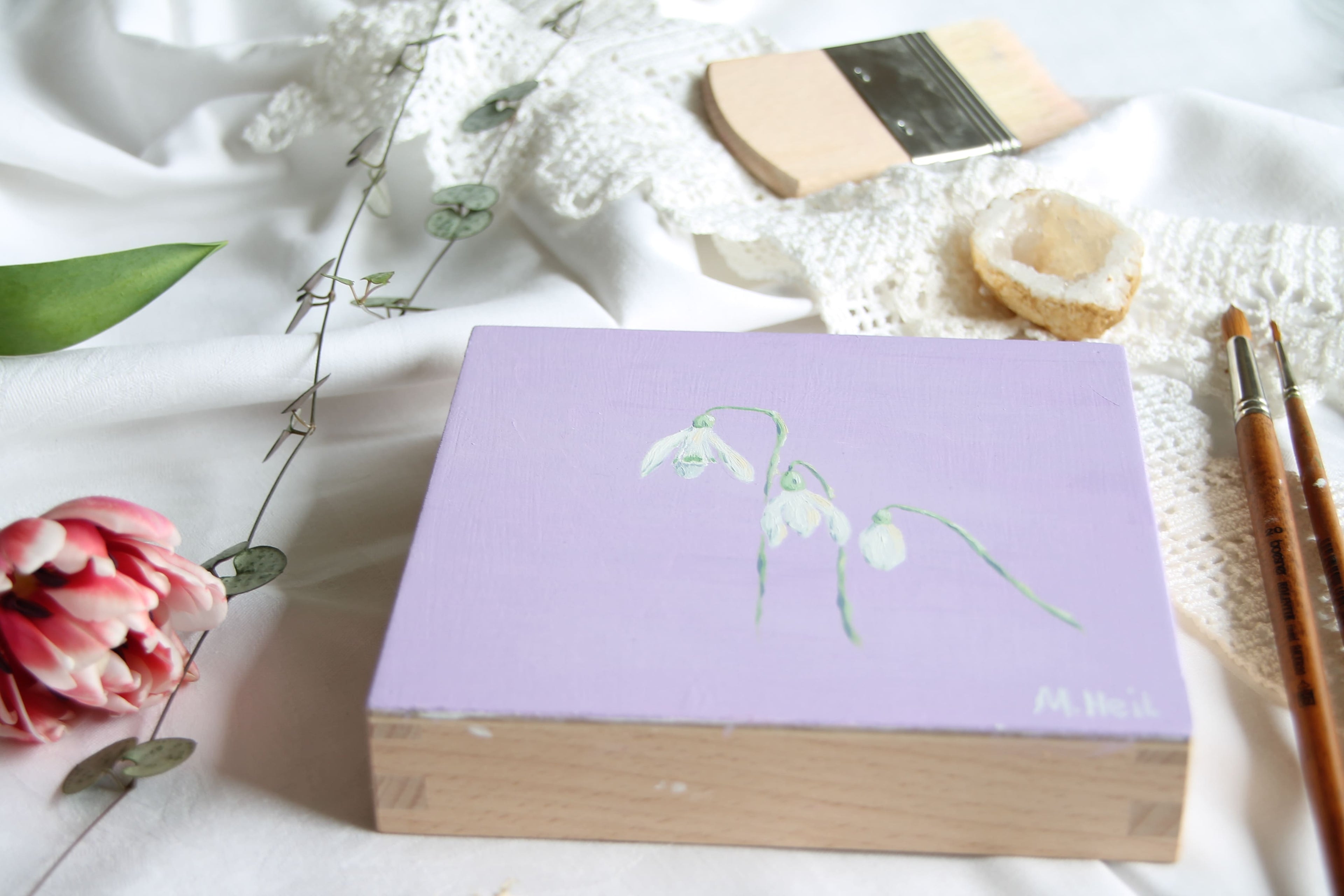 Snowdrop - Original Oil Painting